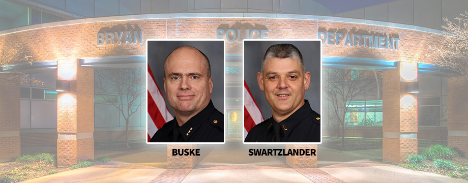 Police Chief Eric Buske is retiring and Assistant Chief Dean Swartzlander has been named interim.