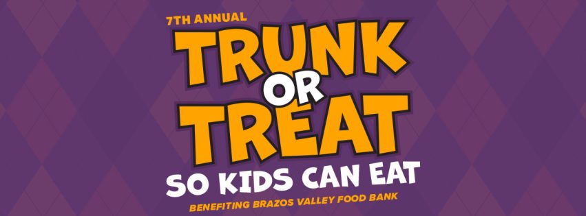 Seventh Annual Trunk or Treat so Kids Can Eat, Benefiting the Brazos Valley Food Bank