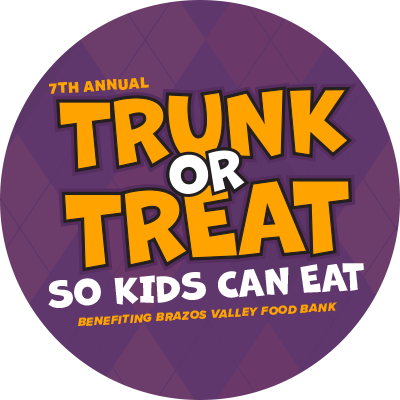 Seventh Annual Trunk or Treat so Kids Can Eat, Benefiting the Brazos Valley Food Bank