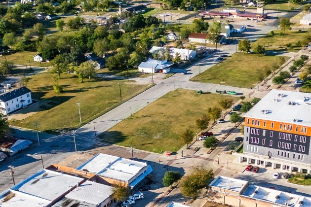 aerial photo of the Downtown North Property