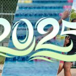 community members participating in various Parks and Recreation activities like softball and swimming with the year 2025 written overlay