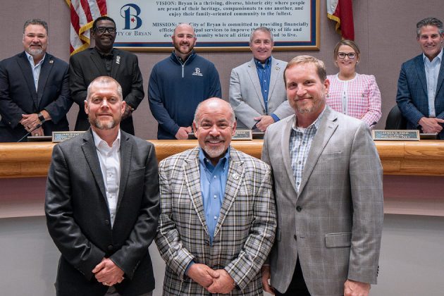 Texas City Management Association’s (TCMA) 2025 Lifetime Achievement Award winners Joey Dunn and Brad Stafford