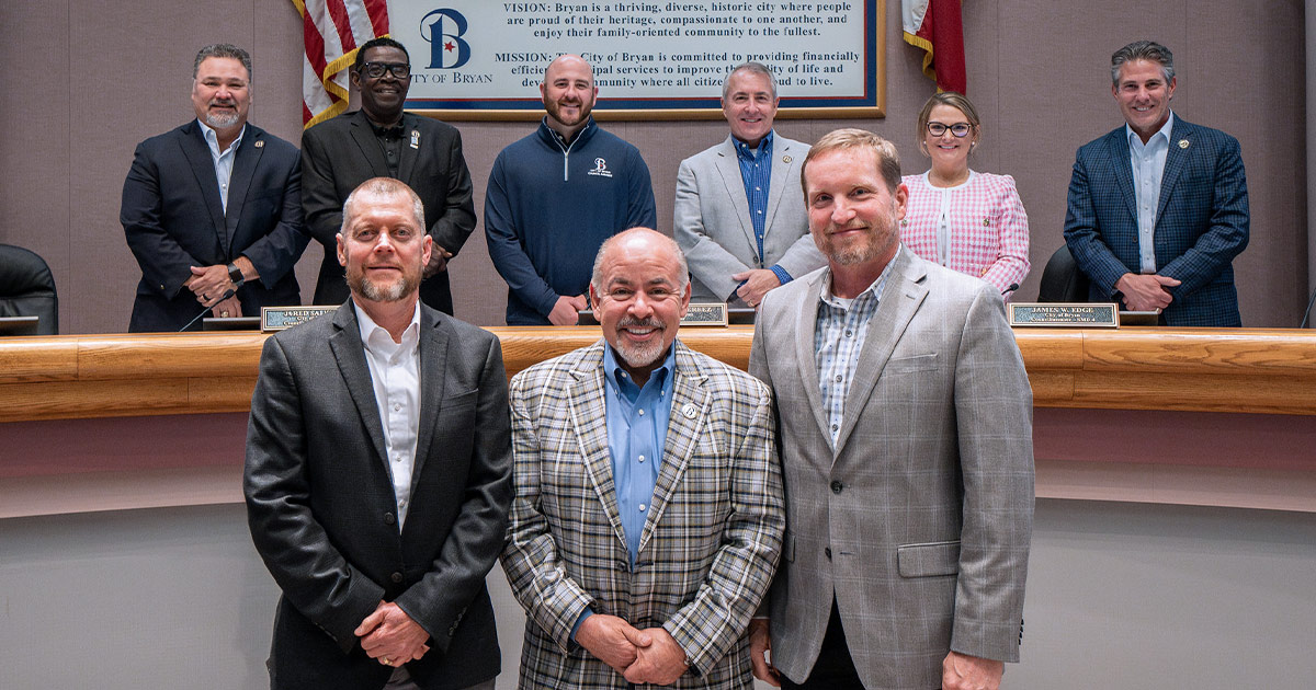 Texas City Management Association’s (TCMA) 2025 Lifetime Achievement Award winners Joey Dunn and Brad Stafford